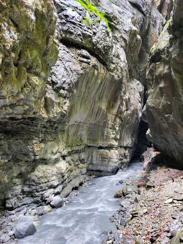Taminaschlucht @ Bad Ragaz, Zwitserland Taminaschlucht @ Bad Ragaz, Zwitserland